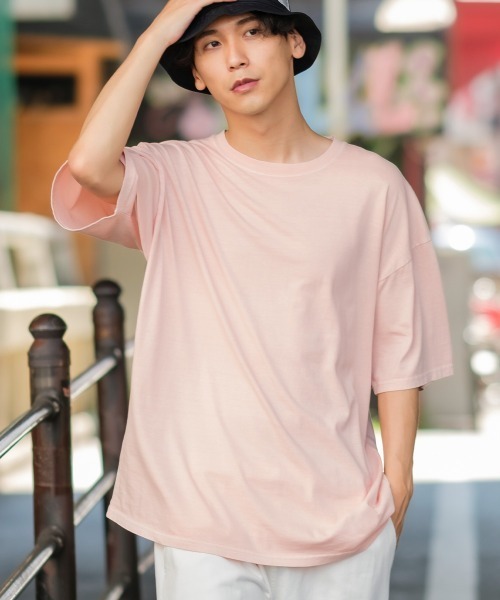 SIDEWAY STANCE（サイドウェイスタンス）の「【SIDEWAY STANCE】ヴィンテージ ピグメント加工 半袖Tシャツ（Tシャツ/カットソー・メンズ・ホワイト/ブラック/ネイビー/カーキ/ピンク/オレンジ/ブルー/ミント・MEDIUM/LARGE/X-LARGE）」の7枚目の写真