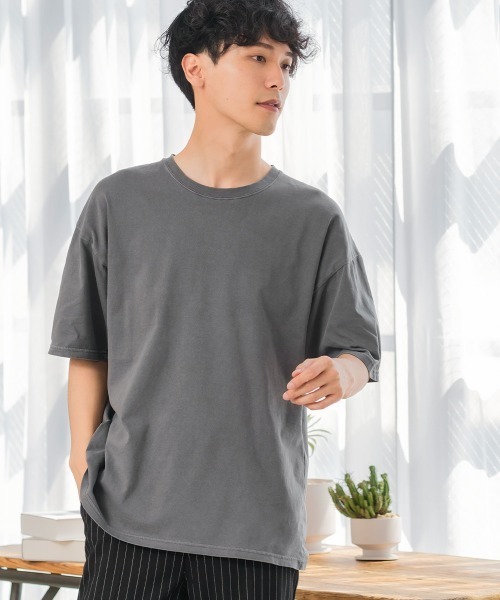 SIDEWAY STANCE（サイドウェイスタンス）の「【SIDEWAY STANCE】ヴィンテージ ピグメント加工 半袖Tシャツ（Tシャツ/カットソー・メンズ・ホワイト/ブラック/ネイビー/カーキ/ピンク/オレンジ/ブルー/ミント・MEDIUM/LARGE/X-LARGE）」の20枚目の写真