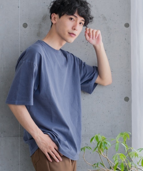 SIDEWAY STANCE（サイドウェイスタンス）の「【SIDEWAY STANCE】ヴィンテージ ピグメント加工 半袖Tシャツ（Tシャツ/カットソー・メンズ・ホワイト/ブラック/ネイビー/カーキ/ピンク/オレンジ/ブルー/ミント・MEDIUM/LARGE/X-LARGE）」の21枚目の写真