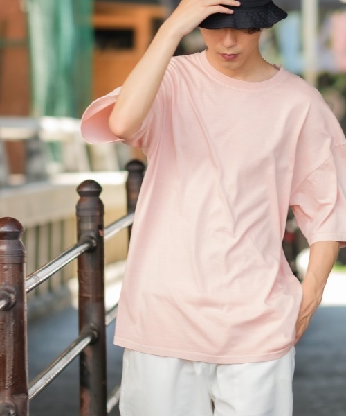 SIDEWAY STANCE（サイドウェイスタンス）の「【SIDEWAY STANCE】ヴィンテージ ピグメント加工 半袖Tシャツ（Tシャツ/カットソー・メンズ・ホワイト/ブラック/ネイビー/カーキ/ピンク/オレンジ/ブルー/ミント・MEDIUM/LARGE/X-LARGE）」の16枚目の写真