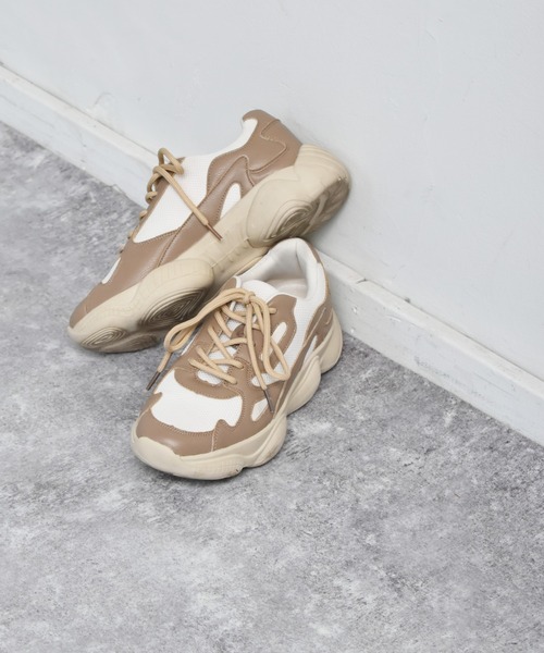 ems excite（エムズエキサイト）の「スニーカー（スニーカー・レディース・ブラック/ブラウン/アイボリー・M/L）」の3枚目の写真