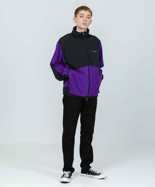 XLARGE（エクストララージ）の「PANELED FLEECE JACKET（ナイロンジャケット・メンズ・ブラック/パープル/ブラウン/グリーン・S/M/L/XL）」の14枚目の写真