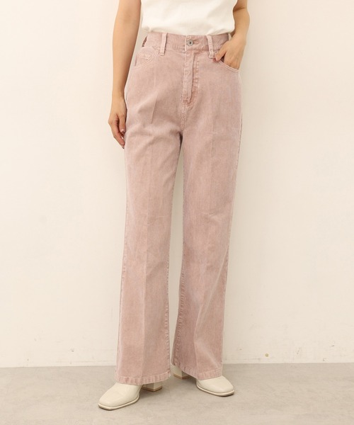 one after another NICE CLAUP(ワンアフターアナザーナイスクラップ)の「バックスタイルで差をつける美シルエットパンツ。バックレースアップフレアパンツ(その他パンツ・レディース・ネイビー/ブルー/ホワイト系その他/ピンク系その他・SMALL/MEDIUM)」の6枚目の写真