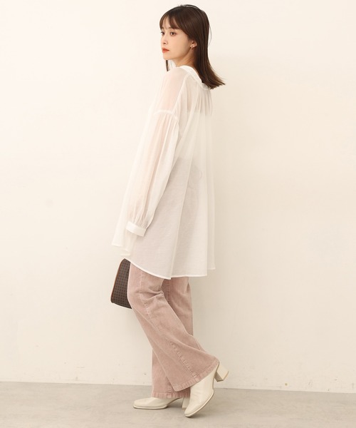 one after another NICE CLAUP(ワンアフターアナザーナイスクラップ)の「バックスタイルで差をつける美シルエットパンツ。バックレースアップフレアパンツ(その他パンツ・レディース・ネイビー/ブルー/ホワイト系その他/ピンク系その他・SMALL/MEDIUM)」の12枚目の写真