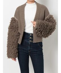 ファンシーヤーンニットカーディガン