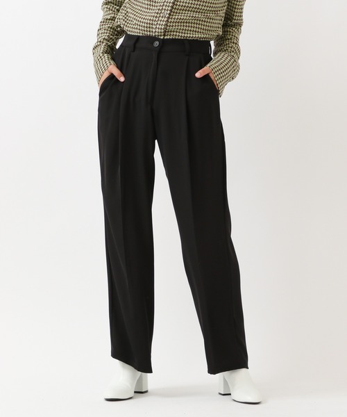 ALAND(エーランド)の「3.3Field Trip/1-TUCK ワイドパンツ 2235730(スラックス・レディース・ブラック/グレー・SMALL)」の1枚目の写真