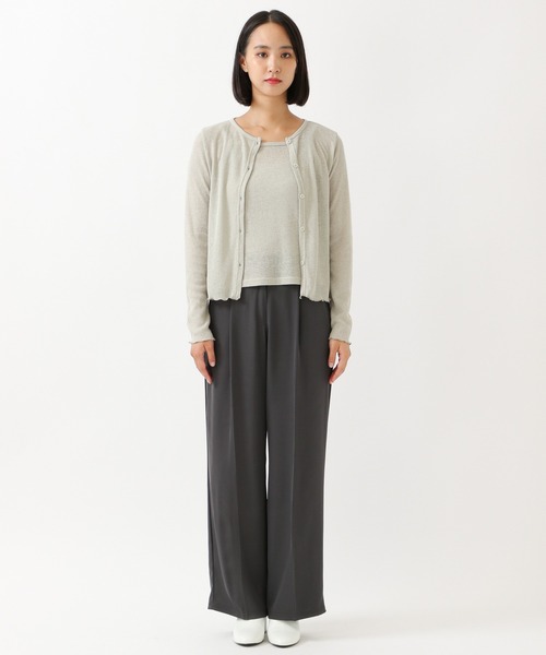 ALAND(エーランド)の「3.3Field Trip/1-TUCK ワイドパンツ 2235730(スラックス・レディース・ブラック/グレー・SMALL)」の3枚目の写真