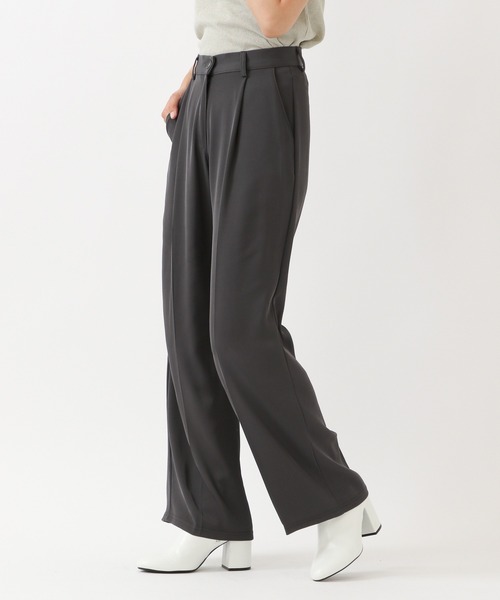 ALAND(エーランド)の「3.3Field Trip/1-TUCK ワイドパンツ 2235730(スラックス・レディース・ブラック/グレー・SMALL)」の7枚目の写真