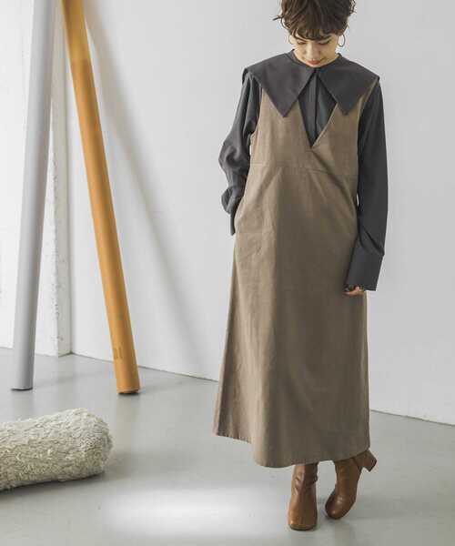 URBAN RESEARCH（アーバンリサーチ）の「衿付き2WAYブラウス（シャツ/ブラウス・レディース・チャコールグレー/ホワイト系その他・FREE）」の14枚目の写真