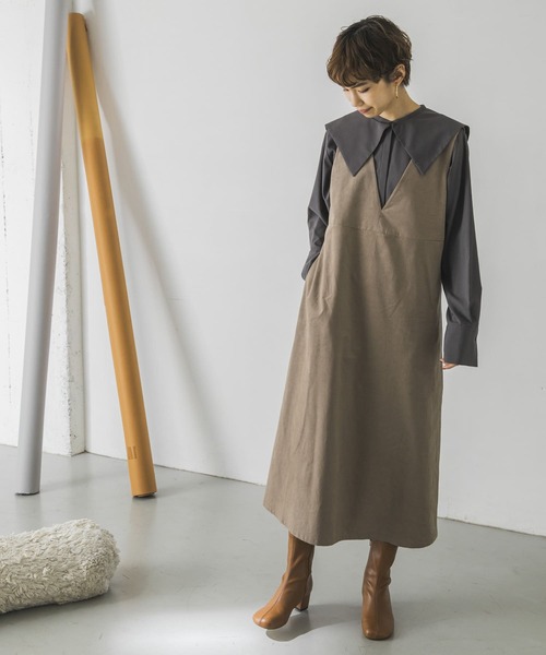 URBAN RESEARCH（アーバンリサーチ）の「衿付き2WAYブラウス（シャツ/ブラウス・レディース・チャコールグレー/ホワイト系その他・FREE）」の17枚目の写真