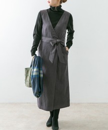 URBAN RESEARCH ROSSO | Vネックストレートワンピース(ワンピース)