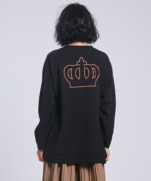DOUBLE STANDARD CLOTHING(ダブルスタンダードクロージング)の「ベロアオパールロンT(Tシャツ/カットソー・レディース・ブラック・FREE)」の13枚目の写真