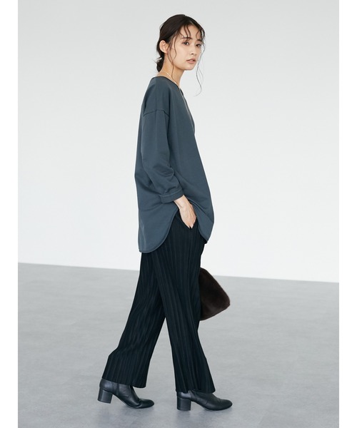 CRAFT STANDARD BOUTIQUE(クラフトスタンダードブティック)の「スエードプリーツパンツ *(その他パンツ・レディース・ブラウン/ブラック・M/L)」の18枚目の写真