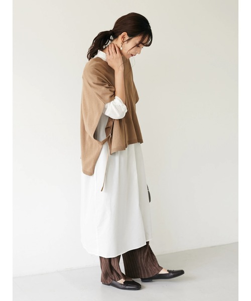 CRAFT STANDARD BOUTIQUE(クラフトスタンダードブティック)の「スエードプリーツパンツ *(その他パンツ・レディース・ブラウン/ブラック・M/L)」の5枚目の写真