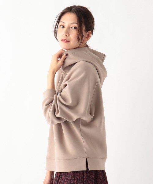 SOUP（スープ）の「◆ダンボールニットパーカー（パーカー・レディース・ナチュラル/ブラック/サンドベージュ/ライトブルー・09）」の8枚目の写真