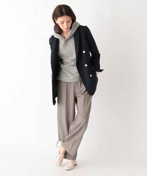 SOUP（スープ）の「◆ダンボールニットパーカー（パーカー・レディース・ナチュラル/ブラック/サンドベージュ/ライトブルー・09）」の18枚目の写真