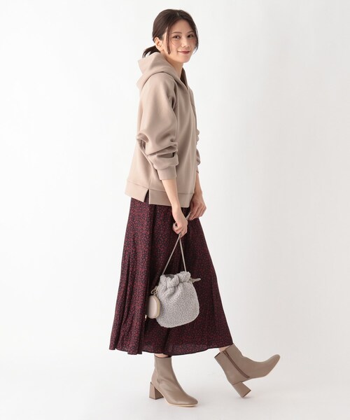 SOUP（スープ）の「◆ダンボールニットパーカー（パーカー・レディース・ナチュラル/ブラック/サンドベージュ/ライトブルー・09）」の14枚目の写真