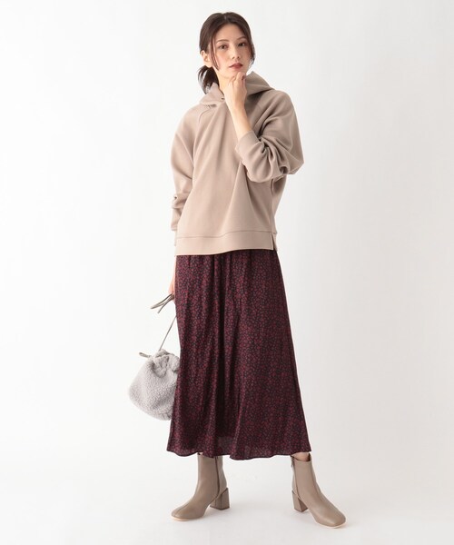 SOUP（スープ）の「◆ダンボールニットパーカー（パーカー・レディース・ナチュラル/ブラック/サンドベージュ/ライトブルー・09）」の7枚目の写真