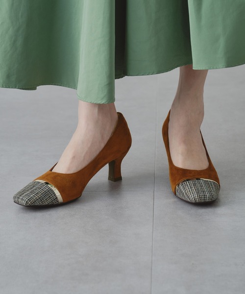 ORiental TRaffic（オリエンタルトラフィック）の「メタリックライン異素材パンプス/11321（パンプス・レディース・ブラック/ブルー/キャメル・40/38/39/41/42/35/36/37/34）」の3枚目の写真