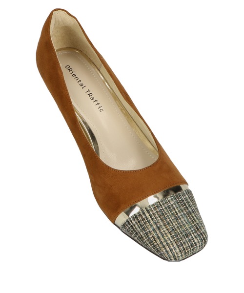 ORiental TRaffic（オリエンタルトラフィック）の「メタリックライン異素材パンプス/11321（パンプス・レディース・ブラック/ブルー/キャメル・40/38/39/41/42/35/36/37/34）」の18枚目の写真