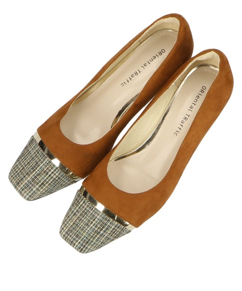 ORiental TRaffic（オリエンタルトラフィック）の「メタリックライン異素材パンプス/11321（パンプス・レディース・ブラック/ブルー/キャメル・40/38/39/41/42/35/36/37/34）」の10枚目の写真