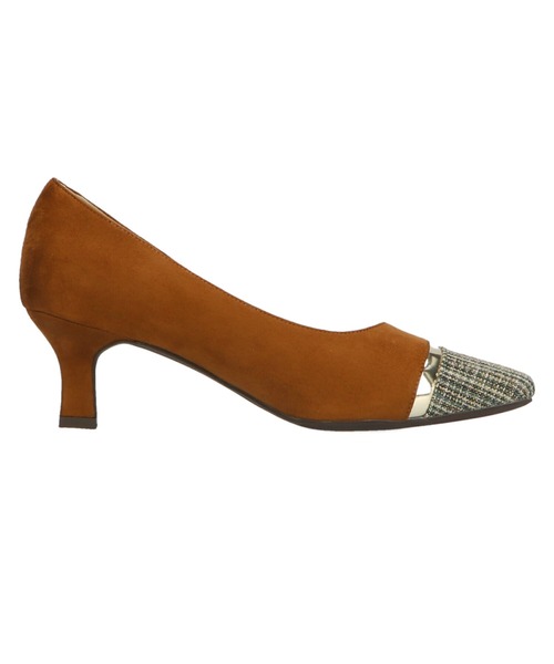 ORiental TRaffic（オリエンタルトラフィック）の「メタリックライン異素材パンプス/11321（パンプス・レディース・ブラック/ブルー/キャメル・40/38/39/41/42/35/36/37/34）」の7枚目の写真