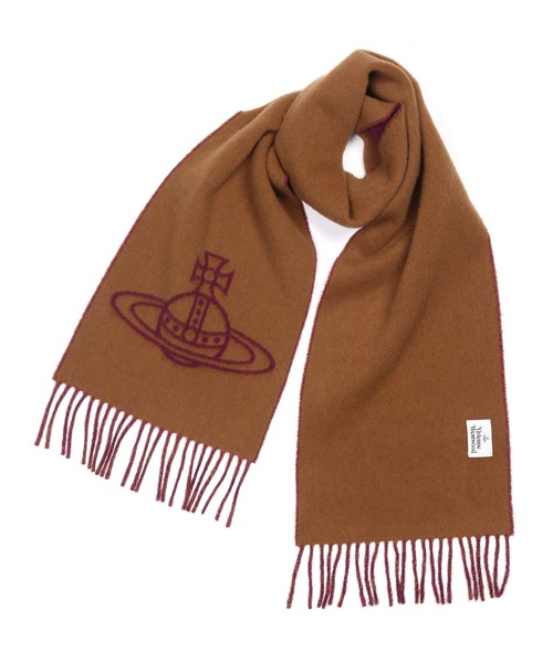 【VIVIENNE WESTWOOD】シングルOrb マフラー Vivienne Westwood MAN(ヴィヴィアンウエストウッドマン)の