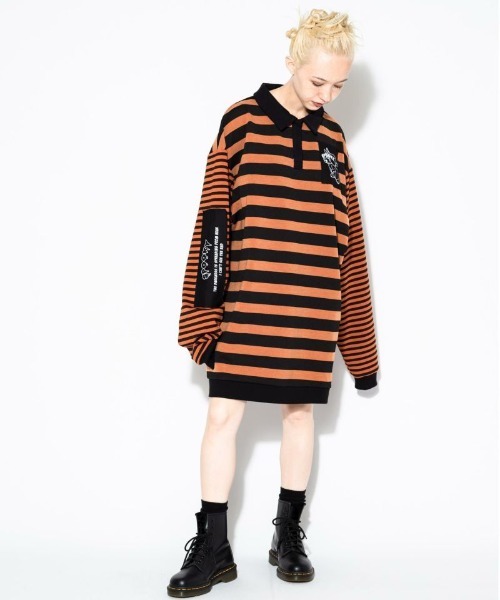 candy stripper CHECK SWITCHING POLOワンピース Candy Stripper（キャンディストリッパー）の「CHECK SWITCHING