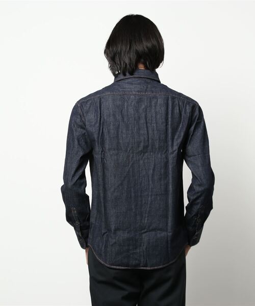 SURREAL（シュルリアル）の「【SURREAL/シュルリアル】Sebastian_Japan Denim Shirt（シャツ/ブラウス・メンズ・インディゴブルー/ワンウォッシュ・SMALL/MEDIUM/LARGE）」の9枚目の写真