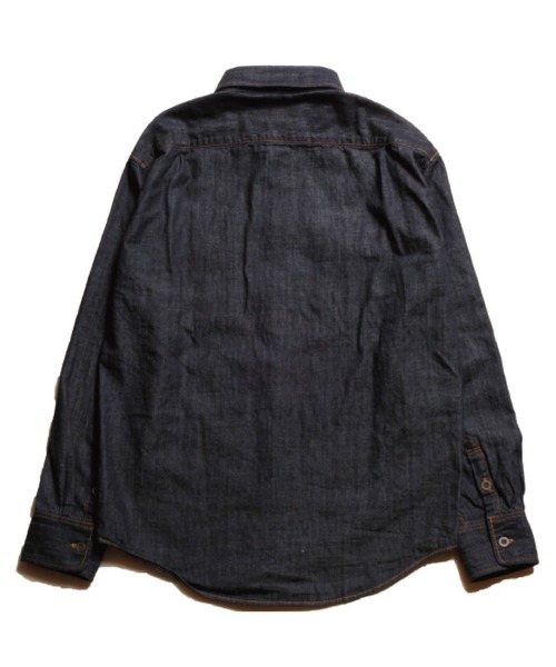 SURREAL（シュルリアル）の「【SURREAL/シュルリアル】Sebastian_Japan Denim Shirt（シャツ/ブラウス・メンズ・インディゴブルー/ワンウォッシュ・SMALL/MEDIUM/LARGE）」の3枚目の写真