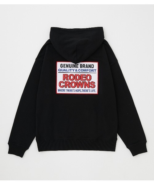 セール メンズボックスロゴパッチスウェットパーカー パーカー Rodeo Crowns Wide Bowl ロデオクラウンズワイドボウル のファッション通販 Zozotown