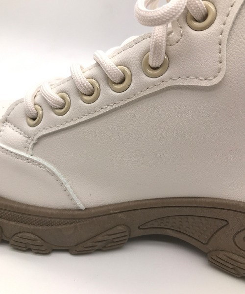 Futier land(フューティアランド)の「ソール配色ハイカットスニーカー(スニーカー・レディース・グレー/ブラウン・40/38/39/35/36/37)」の11枚目の写真