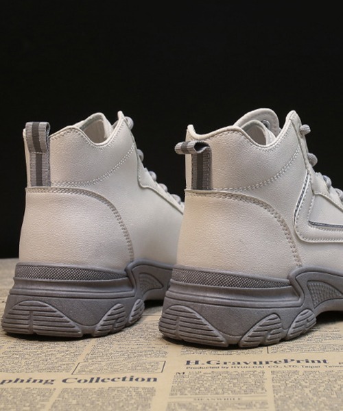 Futier land(フューティアランド)の「ソール配色ハイカットスニーカー(スニーカー・レディース・グレー/ブラウン・40/38/39/35/36/37)」の18枚目の写真