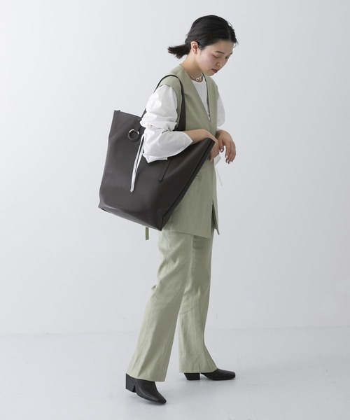 URBAN RESEARCH(アーバンリサーチ)の「ANABEL RING tote(トートバッグ・レディース・ブラウン/カーキ/ブルー系その他・-)」の8枚目の写真