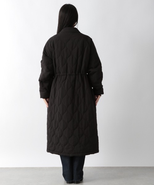 yuw（ユウ）の「キルティングコート　257081（ナイロンジャケット・レディース・ブラック/グリーン・FREE）」の15枚目の写真