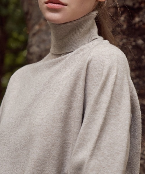 deBURN（デバーン）の「【deBURN 】パインカシミアタートルネックニット / pine cashmere turtle_KN（ニット/セーター・レディース・パープル/ライトブラウン/カーキ/ブルー/アイボリー/レンガ/ブラック・FREE）」の17枚目の写真