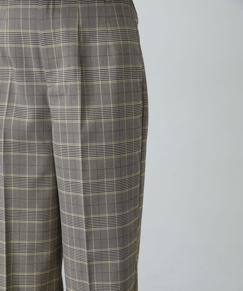 SENSE OF PLACE by URBAN RESEARCH（センスオブプレイスバイアーバンリサーチ）の「『XS・TALL展開あり』チェックハイウエストワイドパンツ（その他パンツ・レディース・チェック・X-SMALL/MEDIUM/TALL/SMALL）」の7枚目の写真