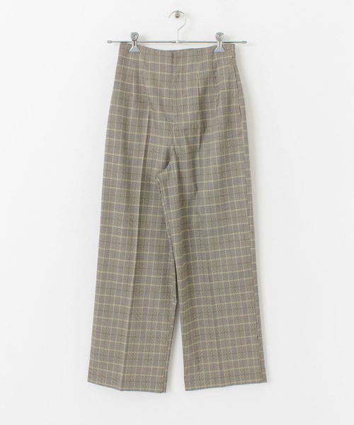 SENSE OF PLACE by URBAN RESEARCH（センスオブプレイスバイアーバンリサーチ）の「『XS・TALL展開あり』チェックハイウエストワイドパンツ（その他パンツ・レディース・チェック・X-SMALL/MEDIUM/TALL/SMALL）」の15枚目の写真