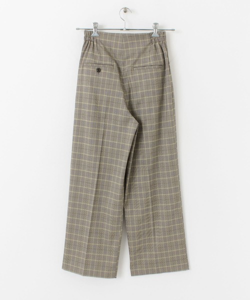 SENSE OF PLACE by URBAN RESEARCH（センスオブプレイスバイアーバンリサーチ）の「『XS・TALL展開あり』チェックハイウエストワイドパンツ（その他パンツ・レディース・チェック・X-SMALL/MEDIUM/TALL/SMALL）」の4枚目の写真