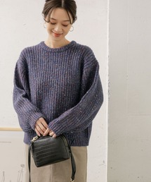 URBAN RESEARCH DOORS | ファンシーヤーンクルーネックニット(ニット/セーター)