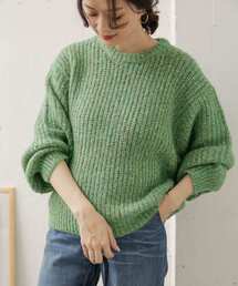 URBAN RESEARCH DOORS | ファンシーヤーンクルーネックニット(ニット/セーター)