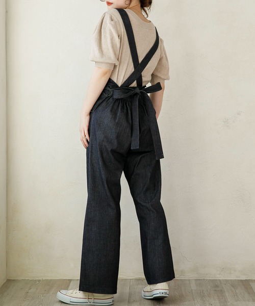 SLURR（スラ―）の「デニム2Wayサロペット（サロペット/オーバーオール・レディース・ライトインディゴブルー/インディゴブルー・FREE）」の12枚目の写真