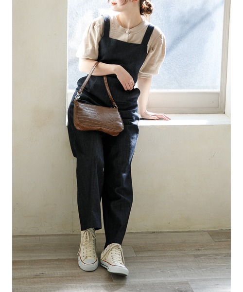 SLURR（スラ―）の「デニム2Wayサロペット（サロペット/オーバーオール・レディース・ライトインディゴブルー/インディゴブルー・FREE）」の8枚目の写真