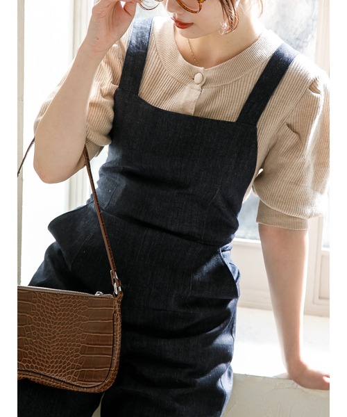 SLURR（スラ―）の「デニム2Wayサロペット（サロペット/オーバーオール・レディース・ライトインディゴブルー/インディゴブルー・FREE）」の10枚目の写真