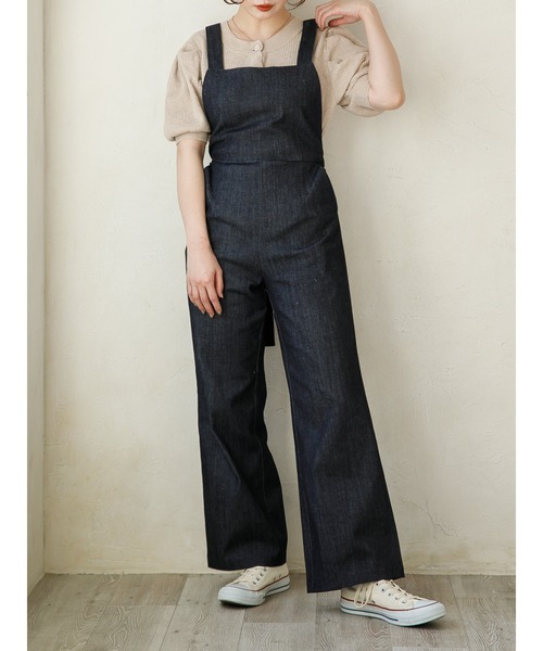 SLURR（スラ―）の「デニム2Wayサロペット（サロペット/オーバーオール・レディース・ライトインディゴブルー/インディゴブルー・FREE）」の11枚目の写真