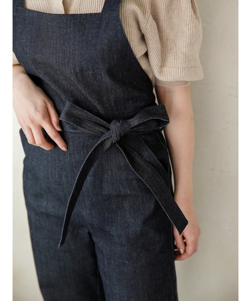 SLURR（スラ―）の「デニム2Wayサロペット（サロペット/オーバーオール・レディース・ライトインディゴブルー/インディゴブルー・FREE）」の14枚目の写真