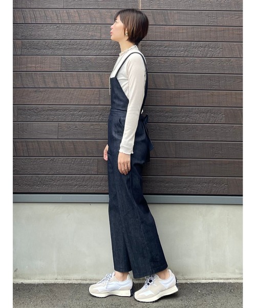 SLURR（スラ―）の「デニム2Wayサロペット（サロペット/オーバーオール・レディース・ライトインディゴブルー/インディゴブルー・FREE）」の16枚目の写真