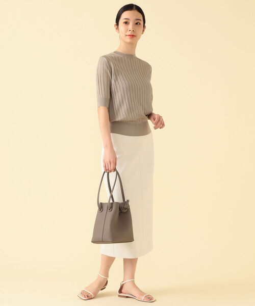 SLOANE（スローン）の「SLOANE / 18G ワイドリブ シルク ハーフ