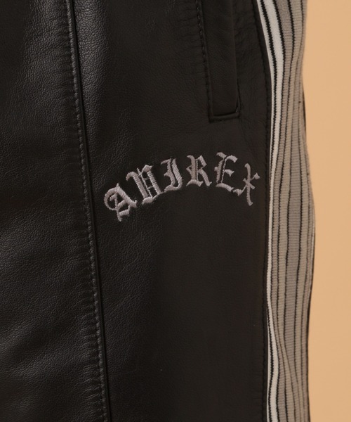 AVIREX（アヴィレックス）の「レザー トラック スーツ セットアップ / LEATHER TRACK SUIT SETUP / アヴィレックス / AVIREX（その他アウター・メンズ・ブラック・MEDIUM/LARGE/X-LARGE/XX-LARGE）」の10枚目の写真