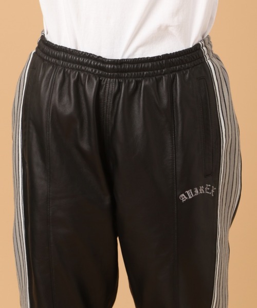 AVIREX（アヴィレックス）の「レザー トラック スーツ セットアップ / LEATHER TRACK SUIT SETUP / アヴィレックス / AVIREX（その他アウター・メンズ・ブラック・MEDIUM/LARGE/X-LARGE/XX-LARGE）」の14枚目の写真